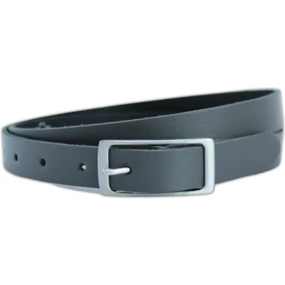 Afbeelding van Fana Belts Dames riem Grijs Smalle Taillemaat 90 smal Leren riemen