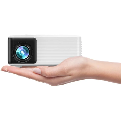 Afbeelding van Yoton Y3 Mini Beamer met Wifi en Bluetooth 7500 Lumen Compatibel HDMI, USB, AV, Laptop, Smartphone Wit Zwart