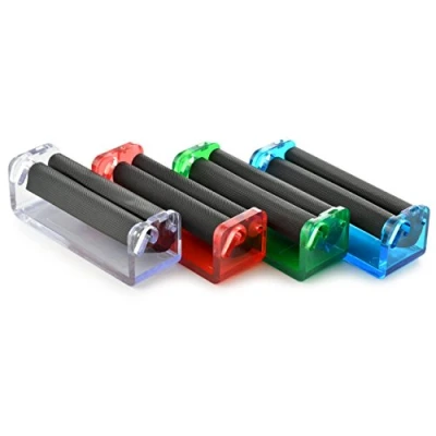 Afbeelding van Ganzoo Set van 4 sigarettendraaiers voor draaitabak, sigarettenroller, sigarettendraaier, draaisigaretten, draaier, tabak, kleuren: blauw, rood, groen, wit transparant, merk