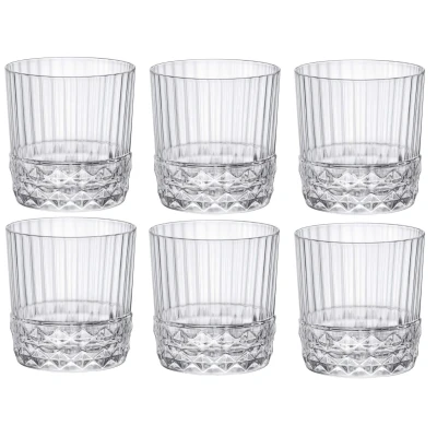 Afbeelding van Bormioli Rocco Cocktailglazen / Whiskey Glazen Waterglazen America 20&#039;s 380 ml 6 Stuks