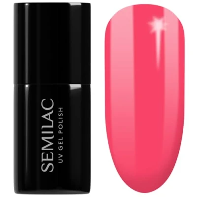 Afbeelding van Semilac UV Hybride Nagellak, Aantal 043, 7 ml, Elektrisch Roze