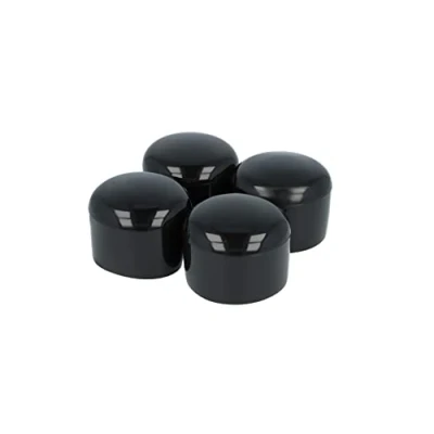 Afbeelding van GLEITGUT 4 x voetkappen rond, zwart, stoelkappen voor ronde buizen, 43 mm