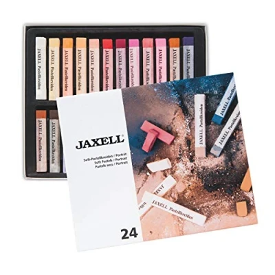 Afbeelding van Honsell 47650 Jaxell pastelkrijt, vierkante vorm, voor plat en nauwkeurig werken, rijke niet vervagende kleuren, ideaal kunstenaars, amateurschilders, kinderen, scholen