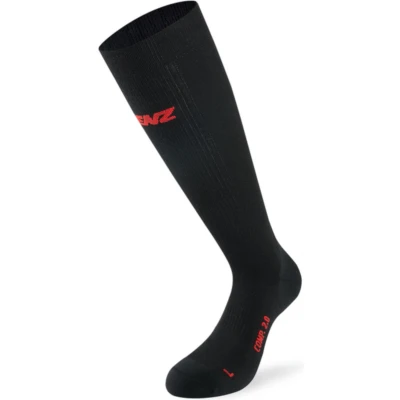 Afbeelding van Lenz Sokken Compression 2.0 Merinowol/elastaan Zwart Mt Xl