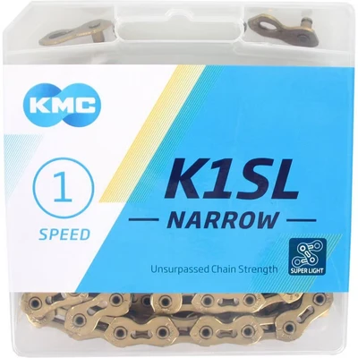 Afbeelding van KMC Ketting 1/2 3/32 100 K1SL Narrow Ti N Gold