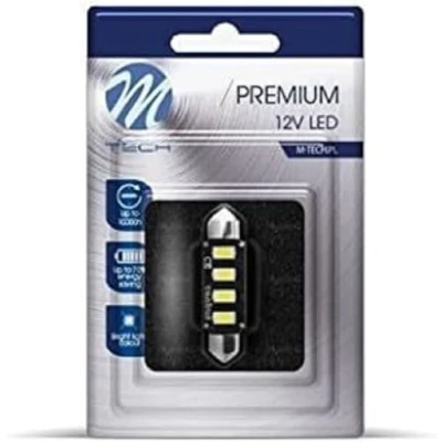 Afbeelding van M Tech LED C5W / C10W 24V 42MM Premium 4x Leddiode Canbus Wit enkel