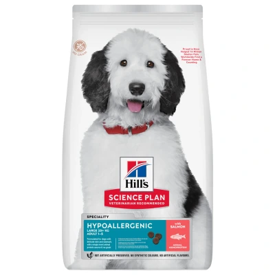 Afbeelding van Hill&quot;;s Adult Large Hypoallergenic hondenvoer met zalm 2 x 14 kg