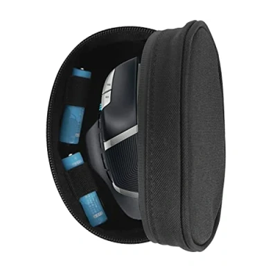 Afbeelding van GEEKRIA Reisetui compatibel met Logitech G402, G502, G602, G203, G PROX, Razer DeathAdder Chroma, Naga, Mamba, Basilisk X, V3 en vele draadloze gamingmuis/beschermende reishoes