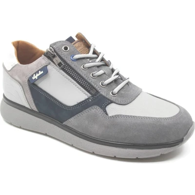Afbeelding van Australian, DAKOTA, 15 1645 02 K07, Grijs combi sneaker met stretch wijdte G