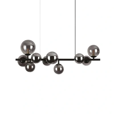 Afbeelding van Ideallux Ideal Lux Perlage hanger lengte 81cm zwart/zwart