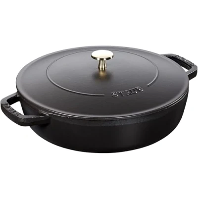 Afbeelding van Staub Hapjespan Chistera Zwart ø 24 cm / 2.4 liter