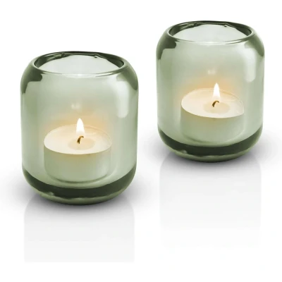 Afbeelding van Theelichthouder Eva Solo Acorn Leaf Green (set van 2)