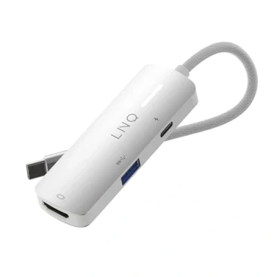 Afbeelding van LINQ 4K HDMI Adapter met PD en USB A Geschikt voor Laptops Smartphones