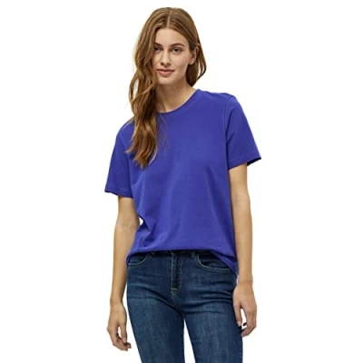 Afbeelding van Minus Micathy GOTS TEE Tshirt basic, Dames, Maat: XS, Royal blue
