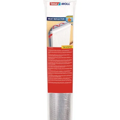Afbeelding van Radiatorfolie Tesa 1 x 0.7 meter (Energiebesparend, Zilver)
