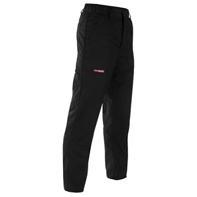 Afbeelding van REIS SPM Master Beschermende Werkbroek Duurzame Polyester/Katoen Mix, Verstelbare Taille, met Zijzakken, Kleur: Zwart, Maat: 48