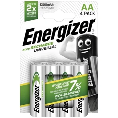 Afbeelding van Energizer Batterijen AA, oplaadbaar, 4 stuks, universeel
