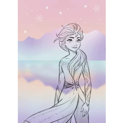 Afbeelding van Komar Artprint Disney Frozen Pastell Lights 50 x 70 cm (breedte hoogte) kinderkamer, wandsticker (set)