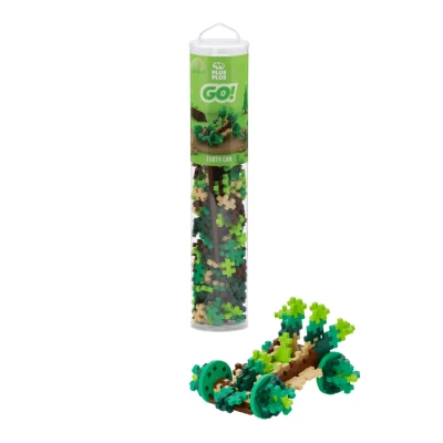 Afbeelding van Plus Earth Car Tube Constructiespeelgoed Set Met Bouwstenen 200 Delige Bouwset Bouwspeelgoed Vanaf 3 Jaar