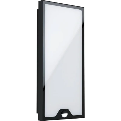 Afbeelding van EGLO Casazza Wandlamp Buiten   Sensor   LED   42 cm   Zwart