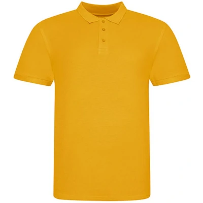 Afbeelding van Herenpolo &#039;100&#039; met korte mouwen Mustard M