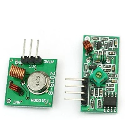 Afbeelding van iHaospace 5 x 433 mhz zender ontvanger RF draadloze en module kits voor Arduino Raspberry Pi
