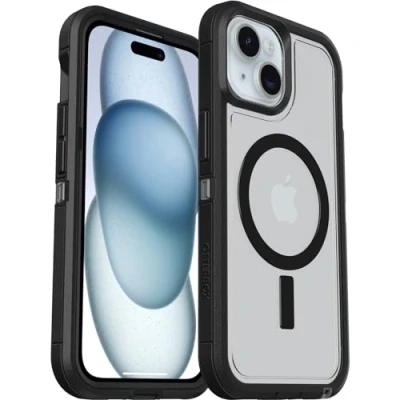 Afbeelding van Apple iPhone 15 MagSafe Hoesje Kunststof OtterBox Hardcase/Backcover Transparant Telefoonhoesje