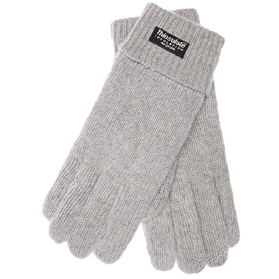 Afbeelding van EEM gebreide Heren Handschoenen, zachte Wol, Thinsulate thermische voering, grijs S/M