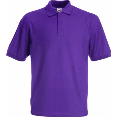 Afbeelding van Fruit of the Loom Kinderen/Kinderen Unisex 65/35 Pique Polo Shirt (Paars)
