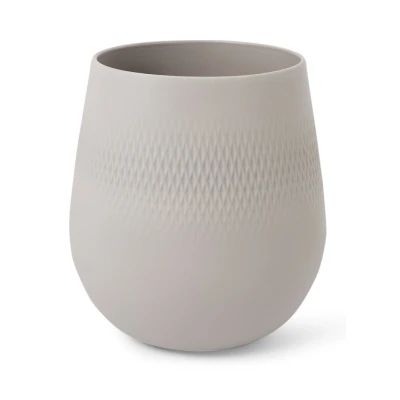Afbeelding van Villeroy &amp; Boch Manufacture Collier Carré vaas 22,5 cm Taupe