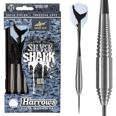 Afbeelding van Harrows Silver Shark steeltip dartpijlen (21 gram)