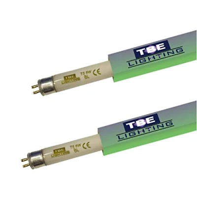 Afbeelding van TBE LIGHTING 8W UV Fly Killer Tubes 2 Pack BL 368nm Bug Zapper Ultra Violet Lampen voor Insecten Doden G5 pins Base Fitting 288mm Lengte (exclusief pinnen)