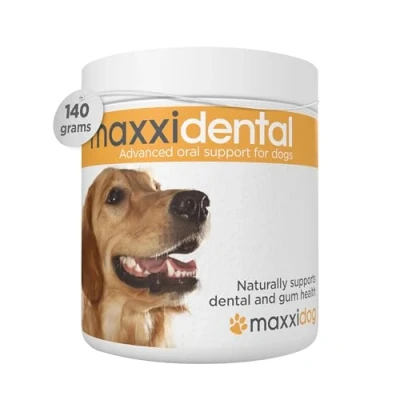 Afbeelding van maxxipaws maxxidental Tandvlees &amp; Gebitsverzorging voor Honden Geavanceerde Mondondersteuning Poeder Supplement, 140g