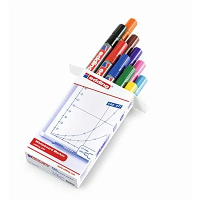 Afbeelding van Edding 4 250999 boardmarker 250, navulbaar, 1,5 3 mm, gesorteerd, set van 10