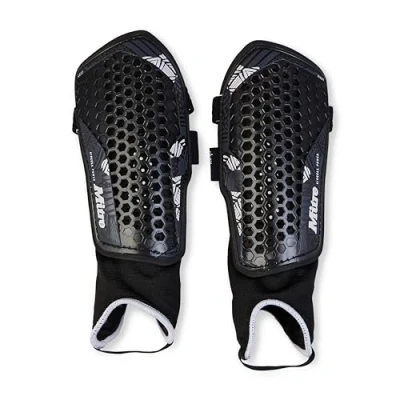 Afbeelding van Mitre Unisex Adult Aircell Power Shin Guards, Zwart/Wit, L