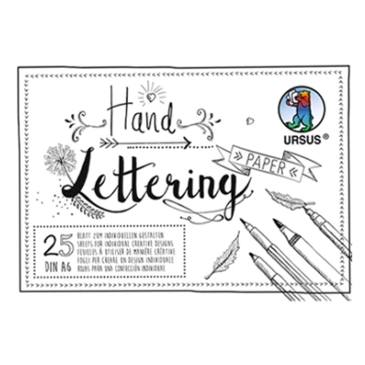 Afbeelding van Handlettering Papier Wit, A6/200grs., 25vel