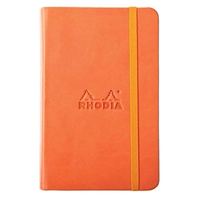 Afbeelding van Rhodia 118722C Book Rhodiarama, notitieboek met elastiek, 96 vellen blanco A6 mandarijn