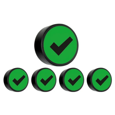 Afbeelding van Magneet check 35mm groen