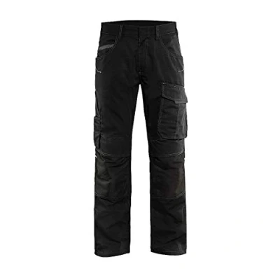 Afbeelding van Blaklader Service werkbroek met stretch zonder spijkerzakken 1495 1330 Zwart/Donkergrijs C156
