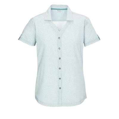 Afbeelding van killtec dames Functionele blouse met korte mouwen KOS 46 WMN WVN SHRT, aqua, 48, 42842 000