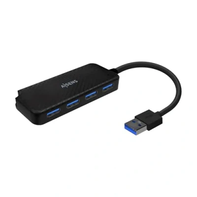 Afbeelding van Hub USB Aisens A106 0713 Zwart (1 Stuks)