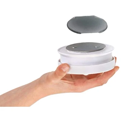 Afbeelding van UNITEC Magnetische houder voor rookmelders stootvast 65 mm diameter extreem sterk zelfklevend