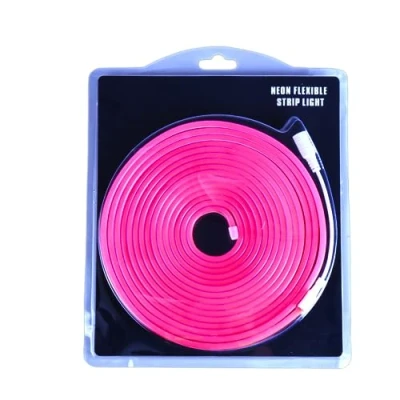 Afbeelding van Jandei Flexibele neon led lichtstrip 12V, 5M 6x12mm 120 leds/meter. Knip elke 2,5 cm af. Decoratie voor binnen en buiten, perfect thuis, zakelijk, borden... (Roze)