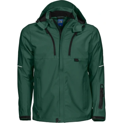Afbeelding van ProJob 3406 SOFTSHELL JAS 643406 woudgroen 4XL