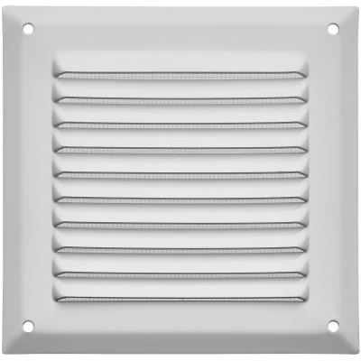Afbeelding van SOTECH aluminium Ventilatierooster 140 x mm wit met muggengaas voor opschroefbare montage