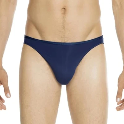 Afbeelding van HOM Plumes micro briefs (1 pack) heren slip microfiber donkerblauw Maat: L