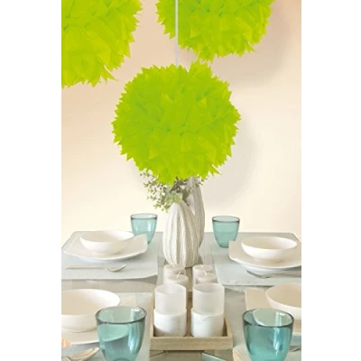 Afbeelding van Pompom neon groen 2 stuks