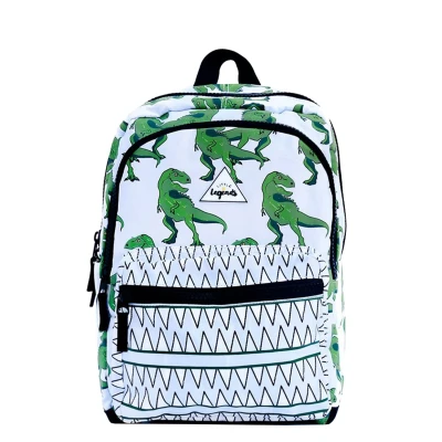 Afbeelding van Little Legends Dino Backpack L groen / wit Kindertas Schooltas