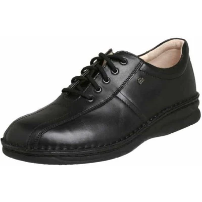 Afbeelding van Finn Comfort Dijon Sportieve veterschoenen, Heren, Maat: 39, Schwarz Leer