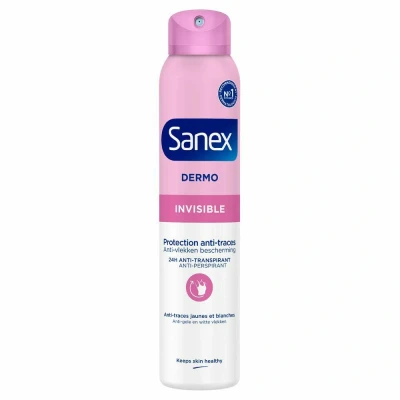 Afbeelding van 6x Sanex Deodorant Spray Dermo Invisible 200 ml